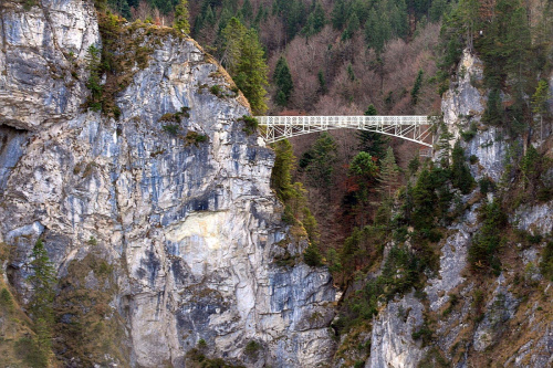 Marienbrücke - most zbudowany w prezencie urodzinowym dla królowej Marii, matki króla Ludwika II