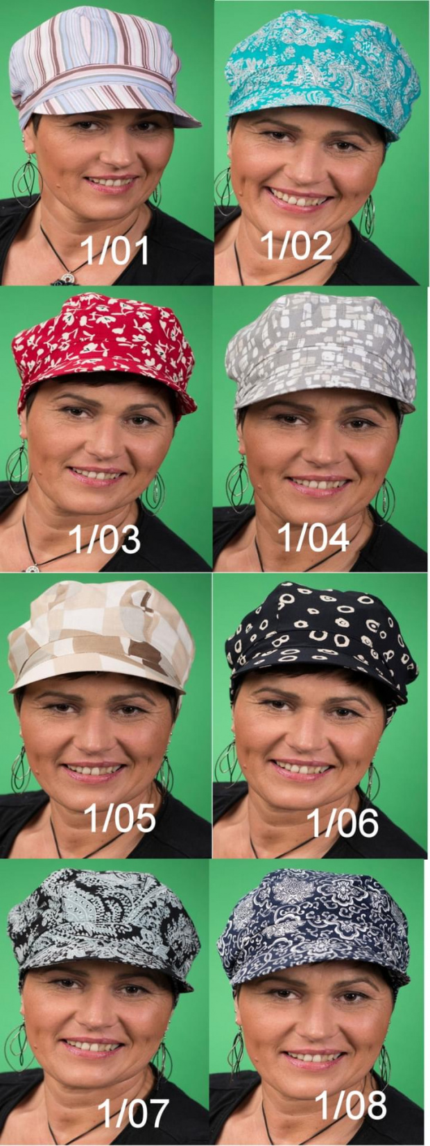 Turban kaszkiet Patrycja-lato