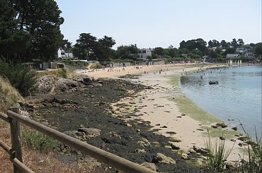 Plaża nad jedną z zatok wyspy L'Ile #aux #Moines