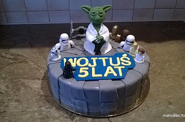 Tort z Gwiezdnych wojen #mistrz #Joda #tort #okolicznościowy #gwiezdne #wojny #wars #stars #kosmos