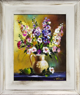 Gemischter Blumenstrauß-Ölgemälde handgemalt Leinwand+Rahmen Sygniert 27x32cm,cena 39,99e http://www.go-bi.pl/produkty/g16177-obraz-g16177.html