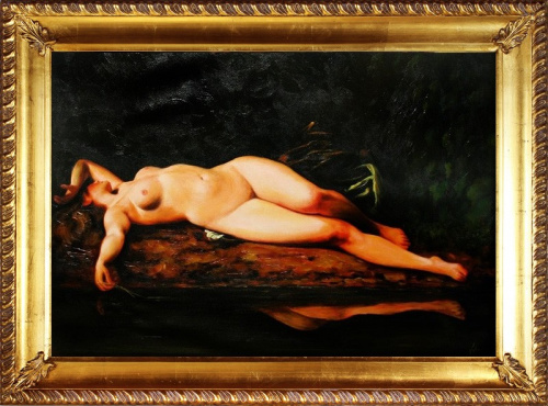 Wojciech Gerson-105x75cm Ölgemälde Handgemalt Leinwand Rahmen-Sygniert, cena 179e,wys 19,99 http://www.go-bi.pl/produkty/obraz-05288.html